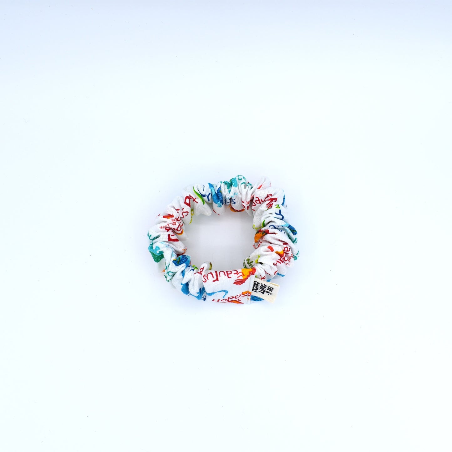 Dinosaur Scrunchie with The Crafty Chicky tag