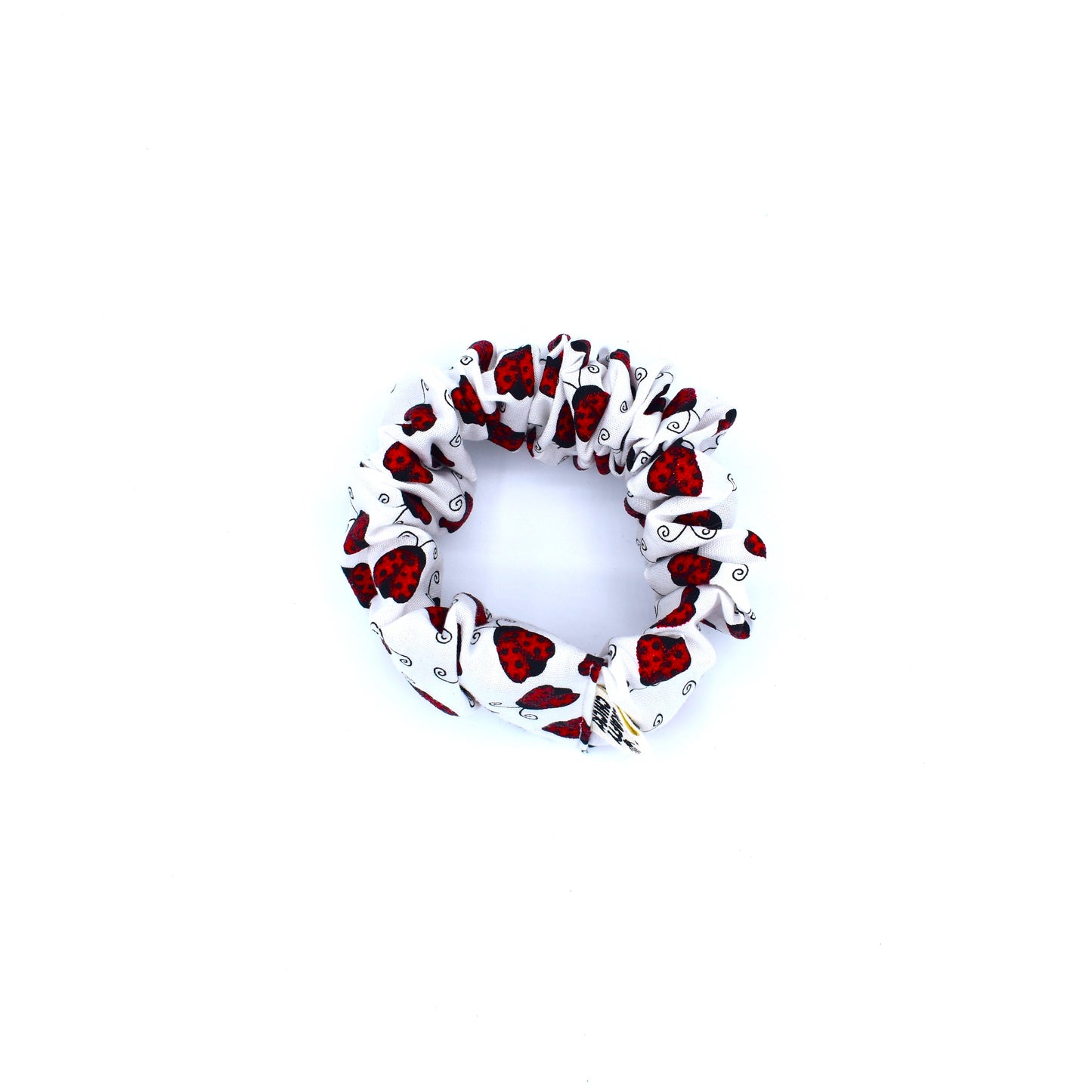 Lady Bug Scrunchie with The Crafty Chicky tag