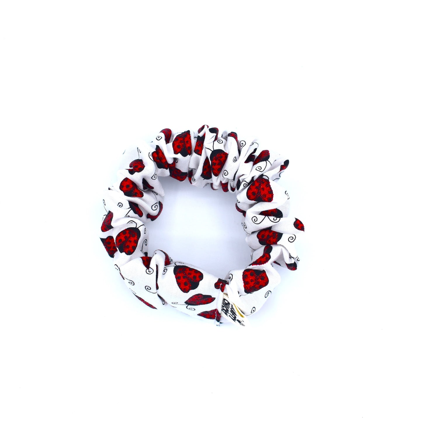Lady Bug Scrunchie with The Crafty Chicky tag