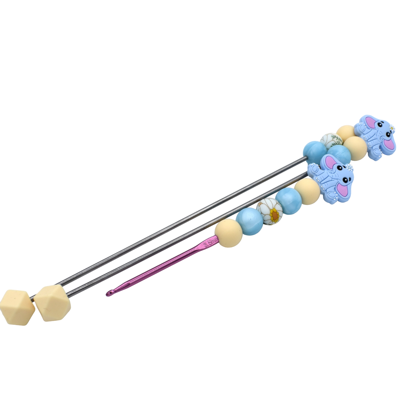 Elephant Crochet Hook & Stitch Stick Set