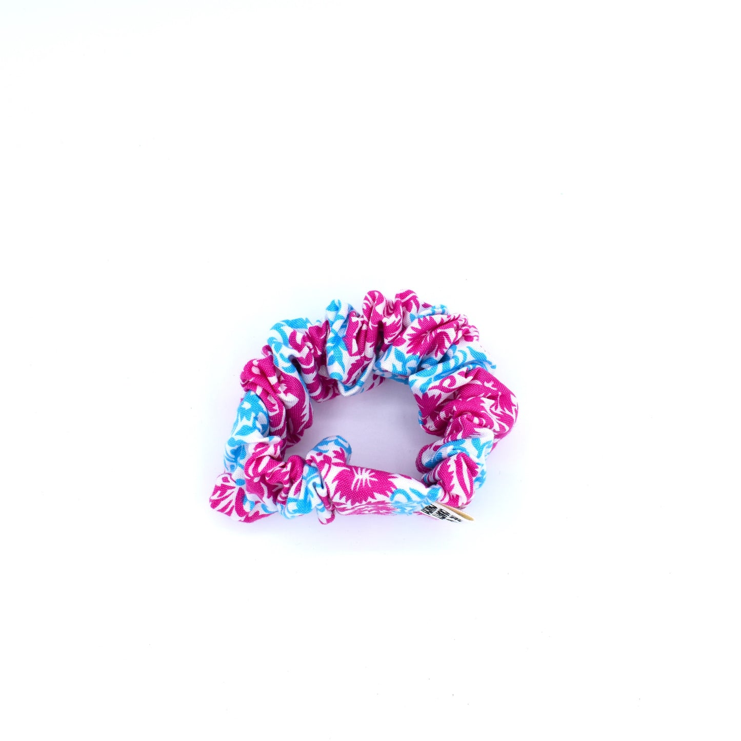 Pink & Blue Pattern Scrunchie