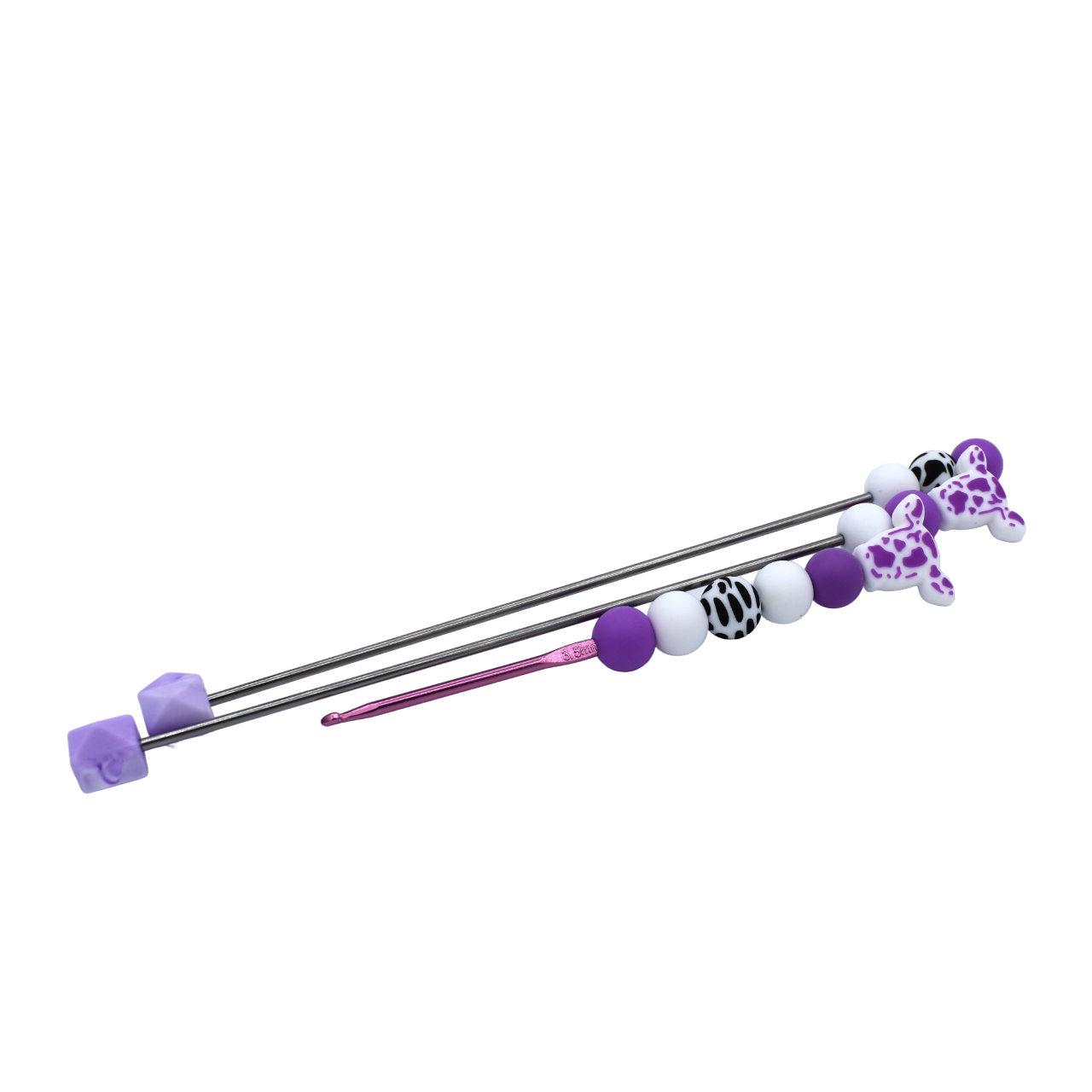 Cow Crochet Hook & Stitch Stick Set