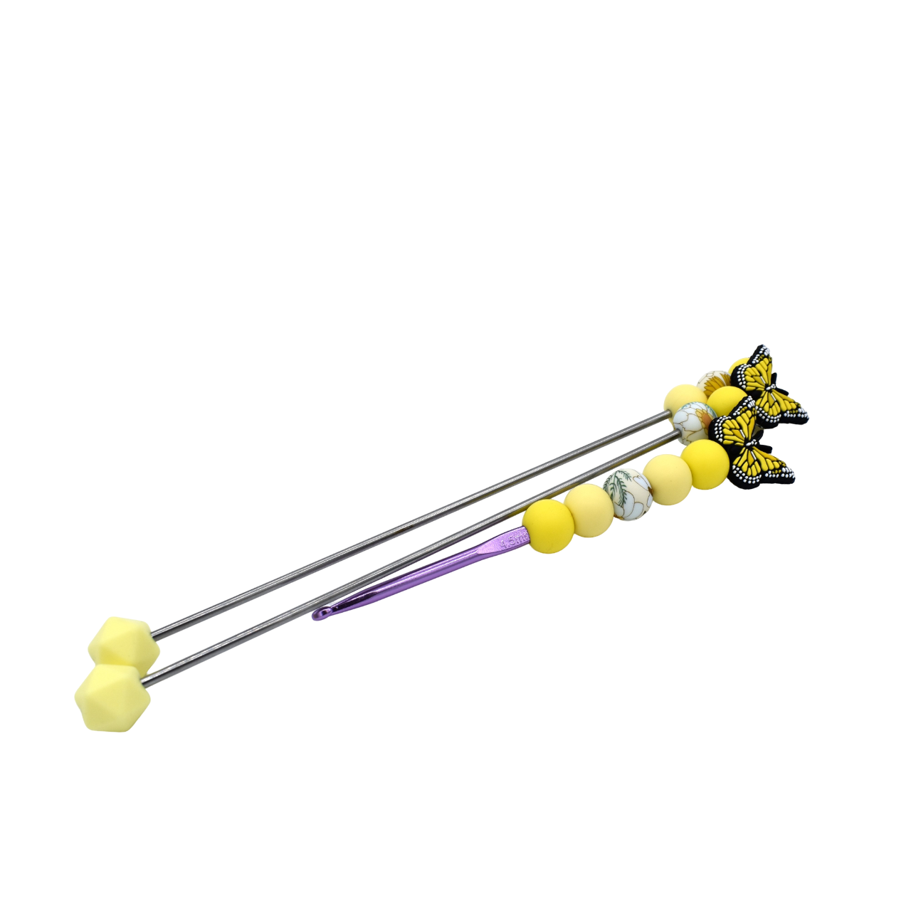 Butterfly Crochet Hook & Stitch Stick Set