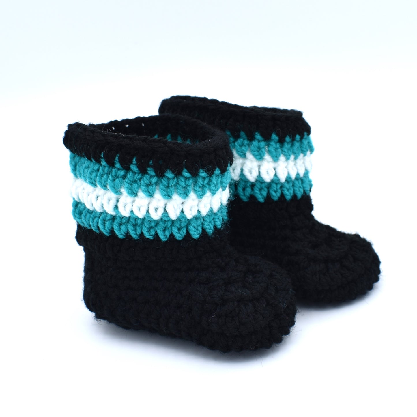 AFL Crochet Baby Booties