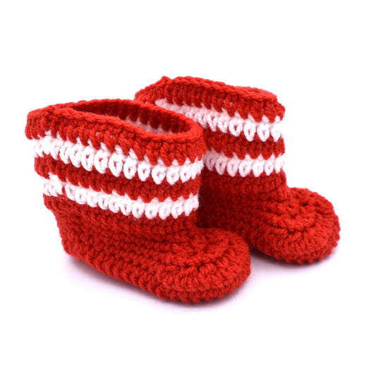 AFL Crochet Baby Booties